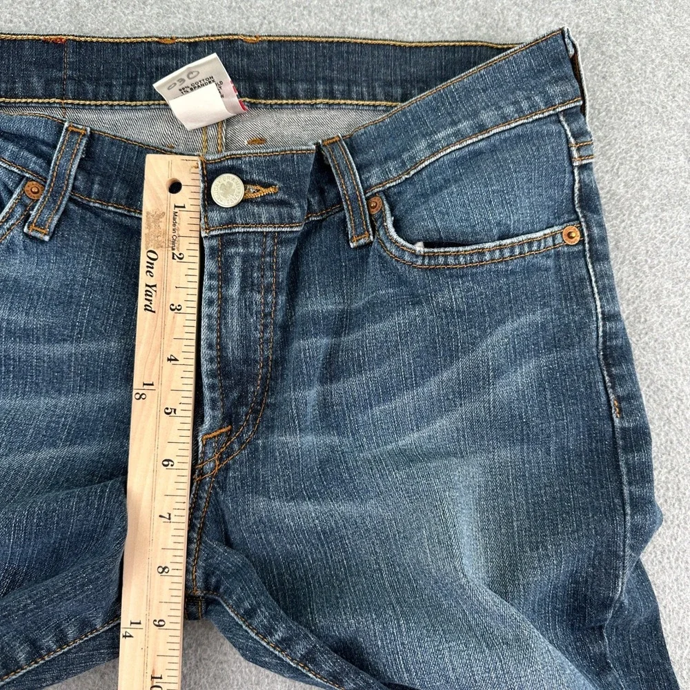 Lucky Brand Jeans Womens 30 Blue Midrise Flare Regular Dungarees Y2K Rodeo Whisk